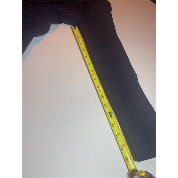 Ralph Lauren Collection Classic Navy Pinstripe Wool Jacket Blazer 2 Double Peak - Picture 10 of 10